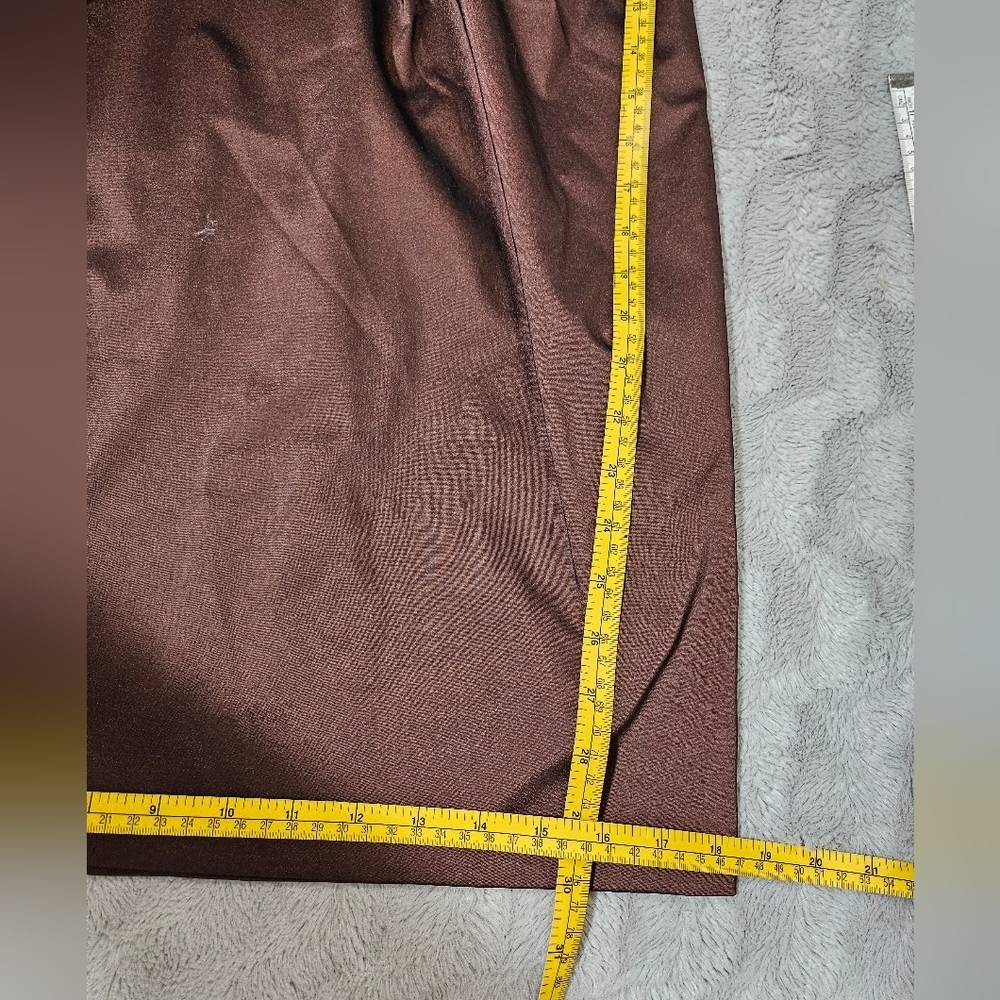 David Meister Brown Copper Bronze Cocktail Dress Beaded 6 - Picture 12 of 16